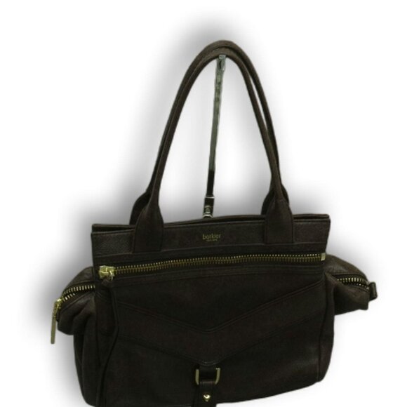 GUC Botkier Trigger Premium Leather Satchel Studded Medium Size Shoulder Bag - Picture 1 of 5